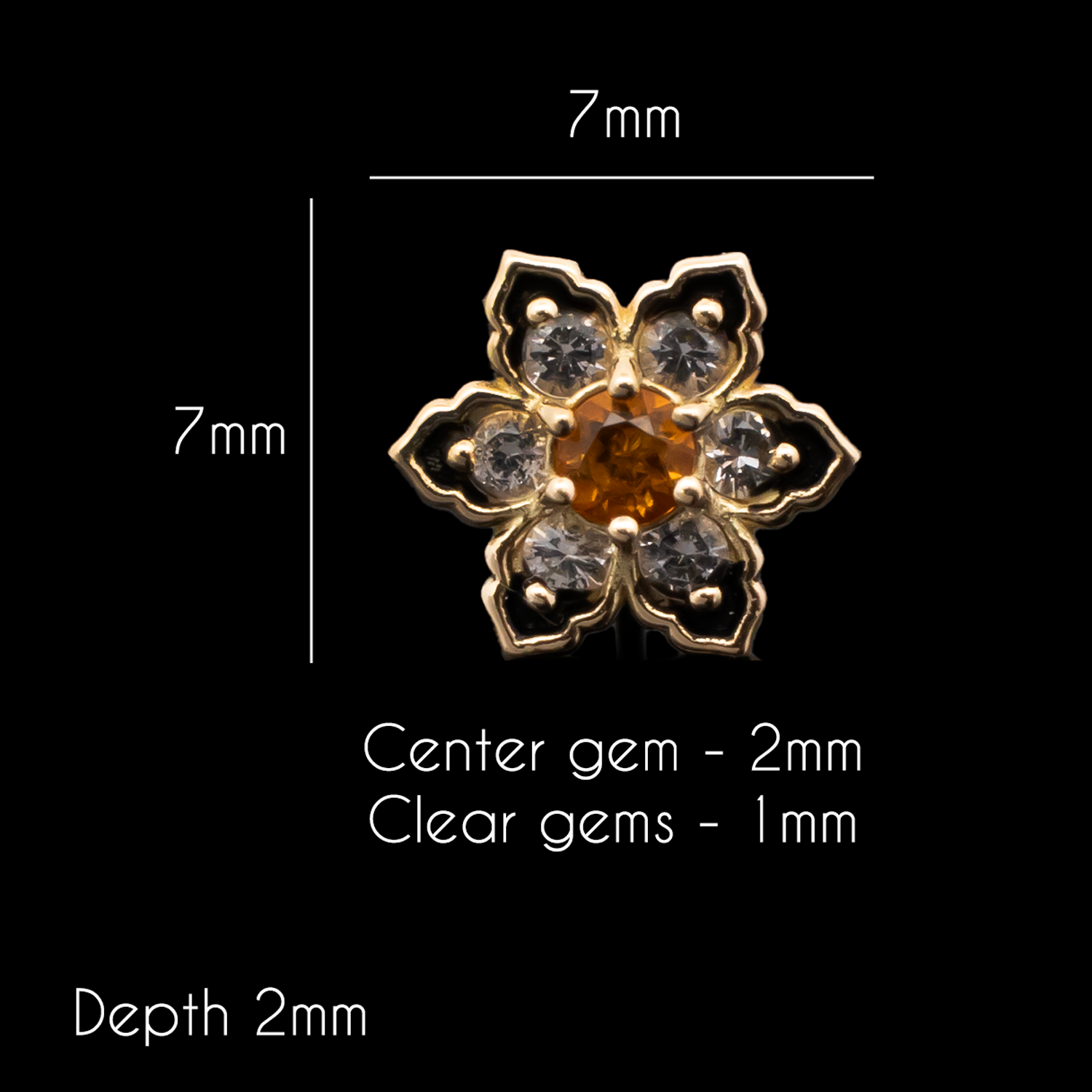 Lily - 18kt Gold Threadless End