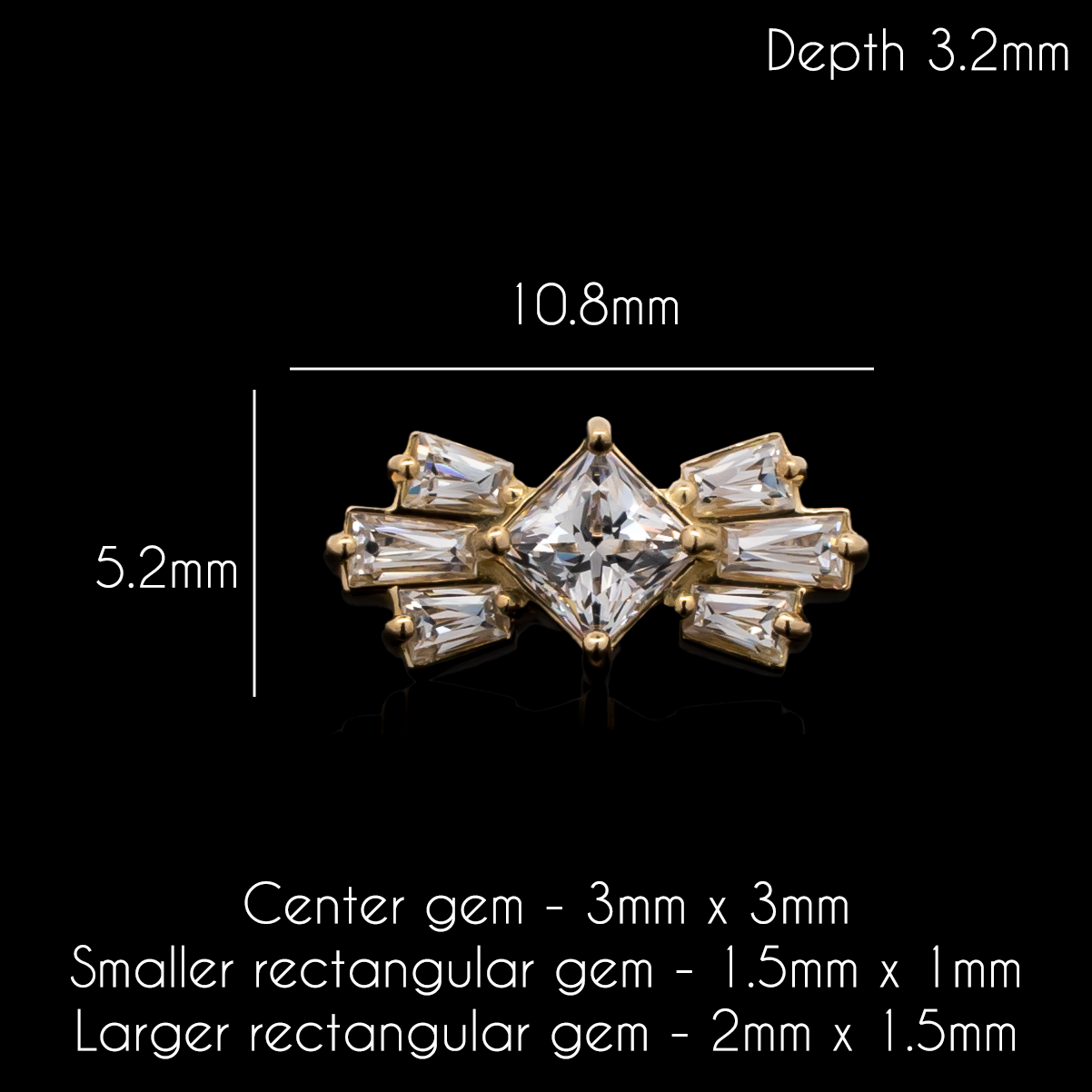 Luca - 18kt Gold Threadless End