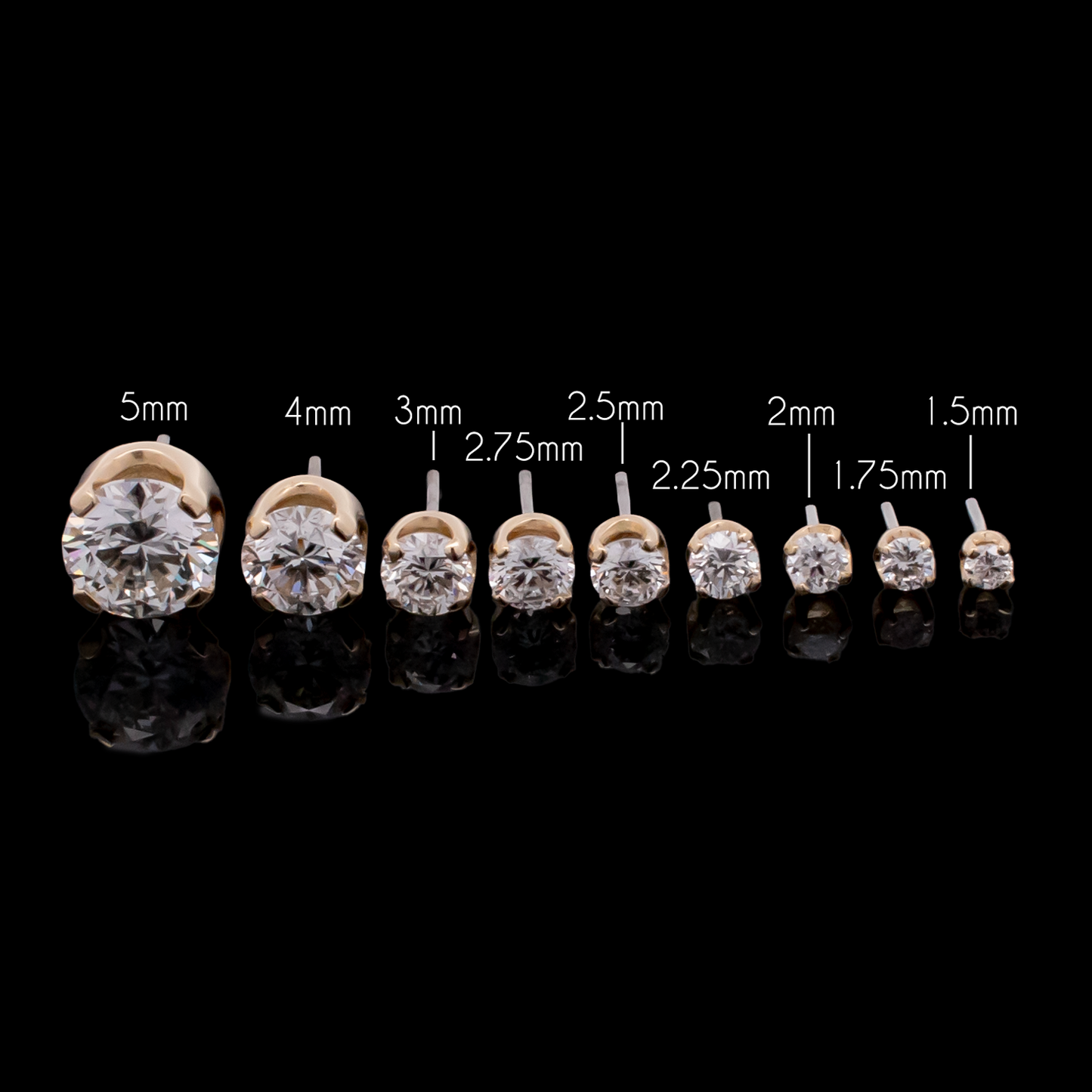 Juliette - 18kt Gold Threadless End