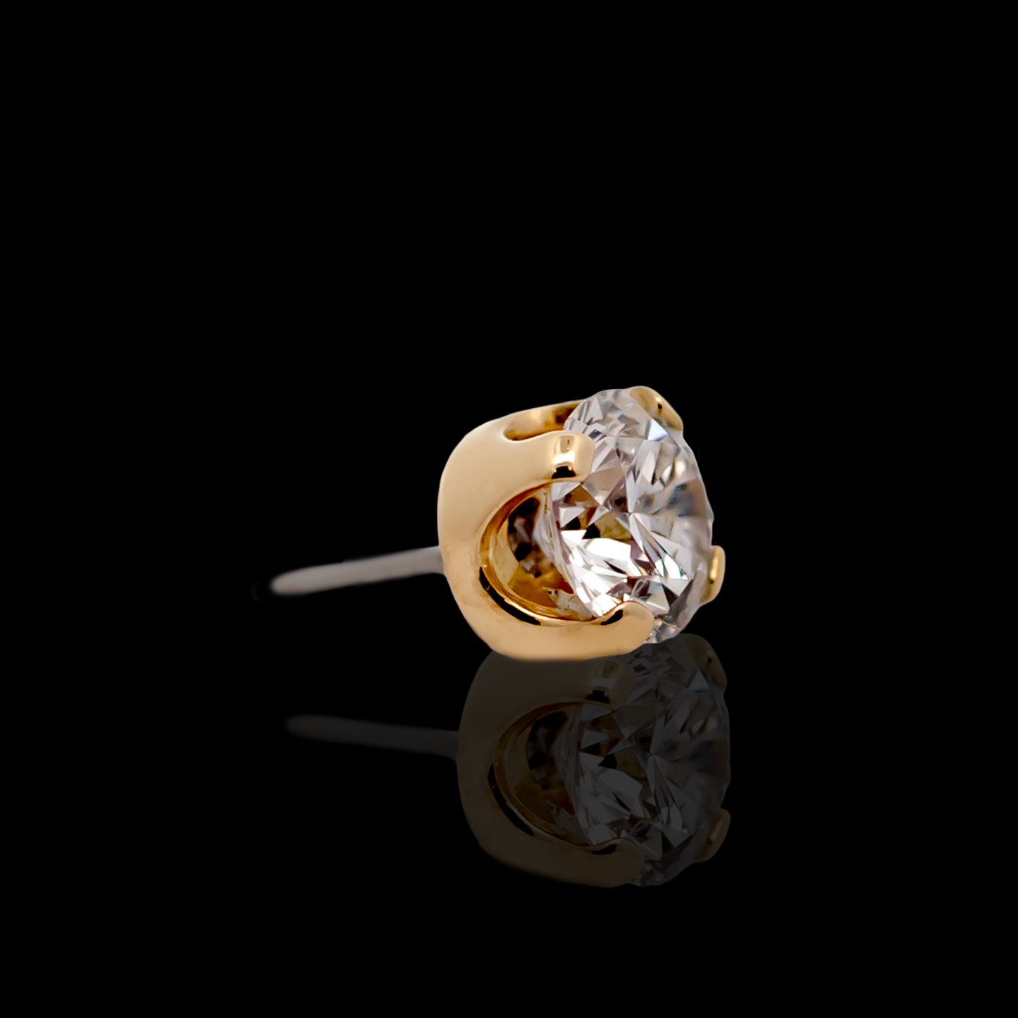 Juliette - 18kt Gold Threadless End