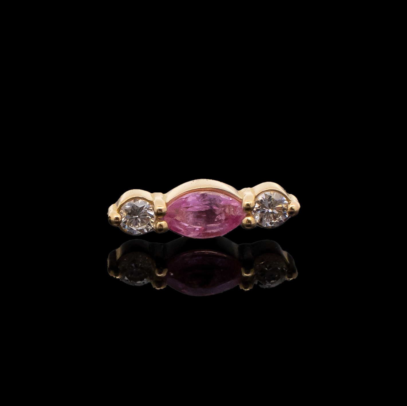 Brielle - 18kt Gold Threadless End