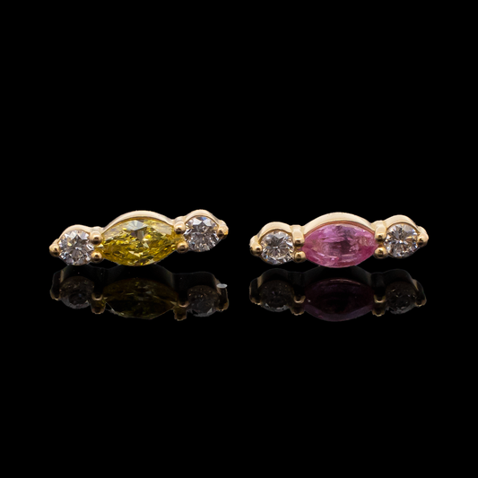 Brielle - 18kt Gold Threadless End