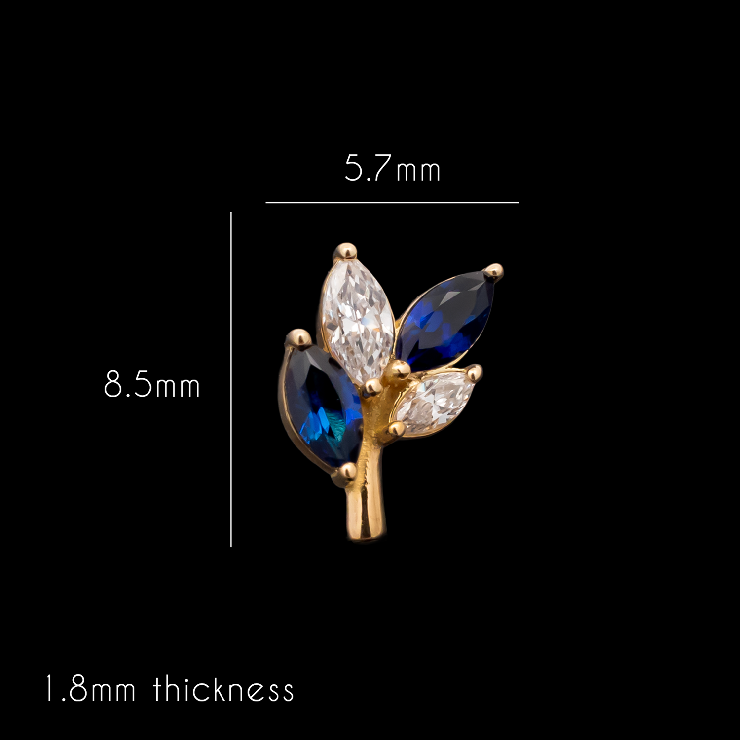 Valenza - 18kt Gold Threadless End