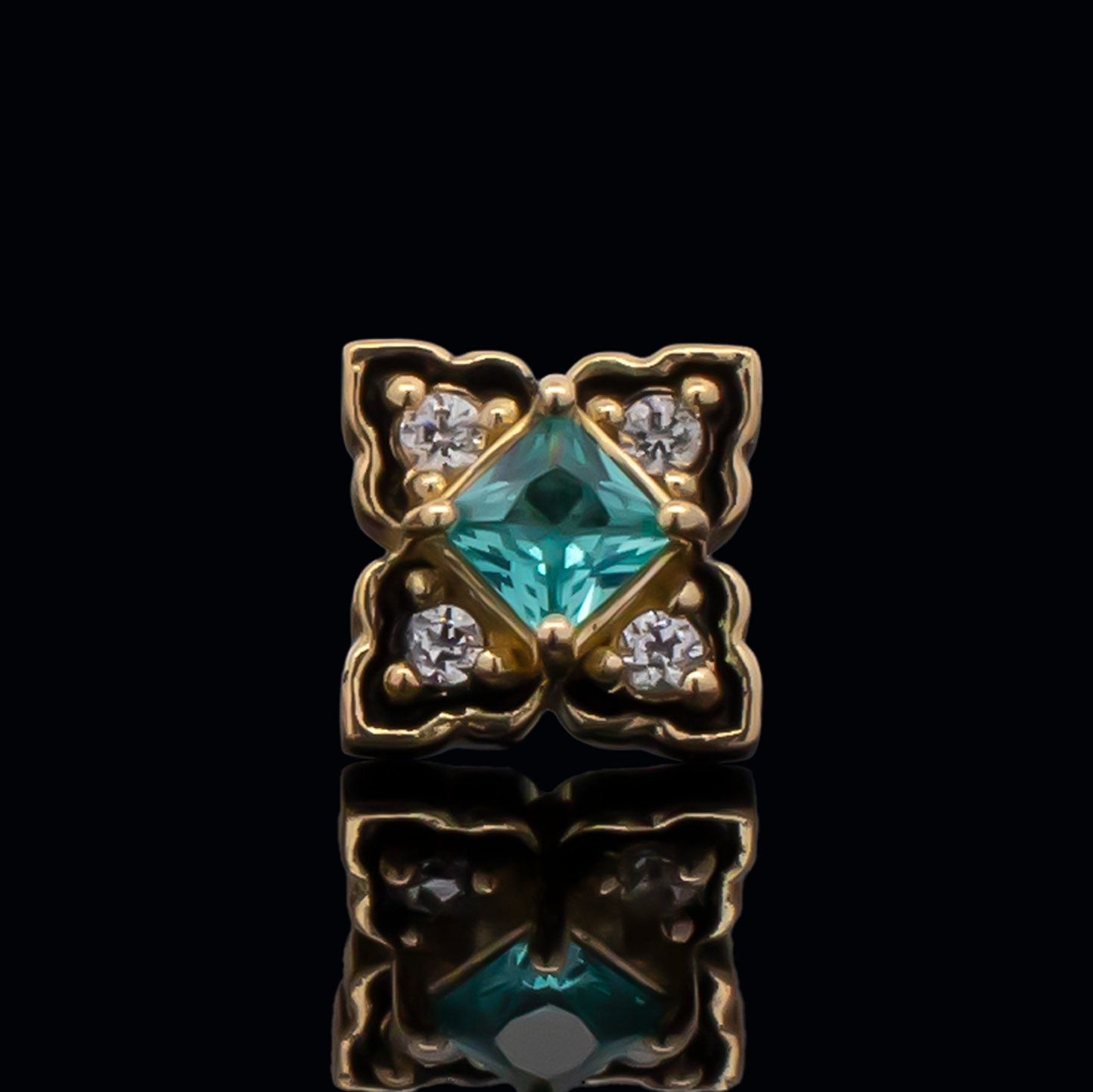 Asher - 18kt Gold Threadless End