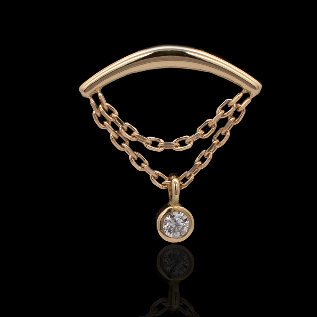 Ezra - 18kt Gold Threadless End