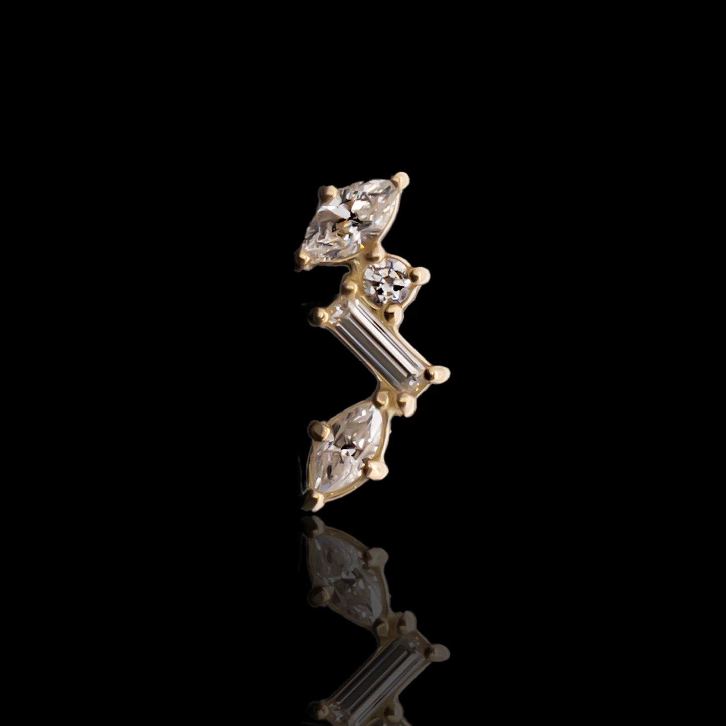 Ivy - 18kt Gold Threadless End