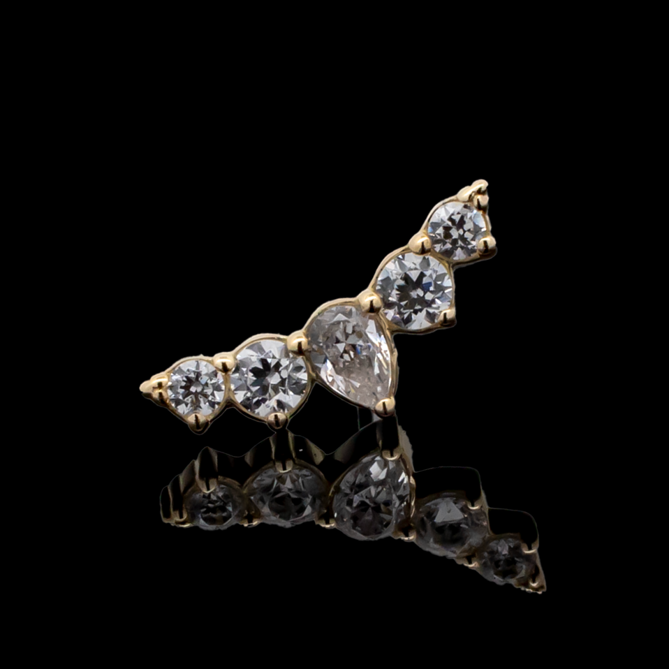 Levi - 18kt Gold Threadless End