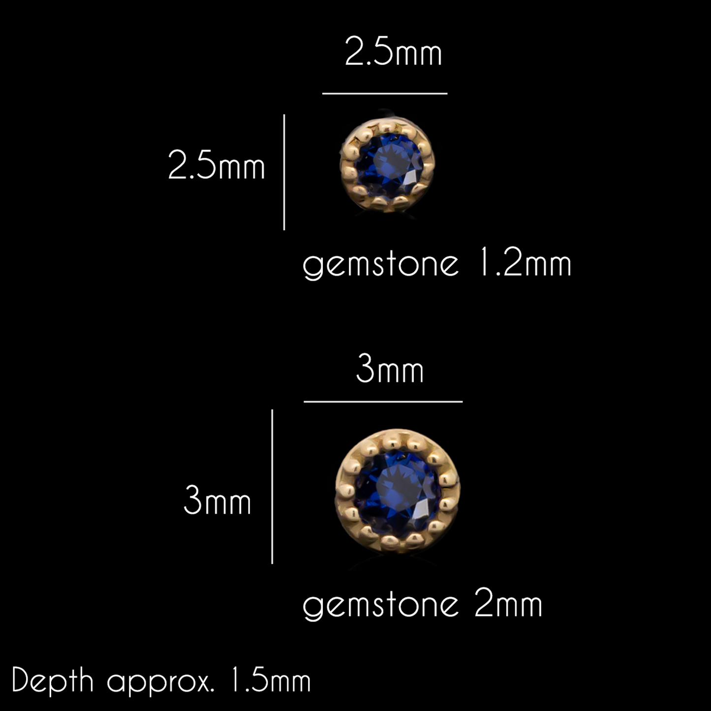 Alina - 18kt Gold Threadless End