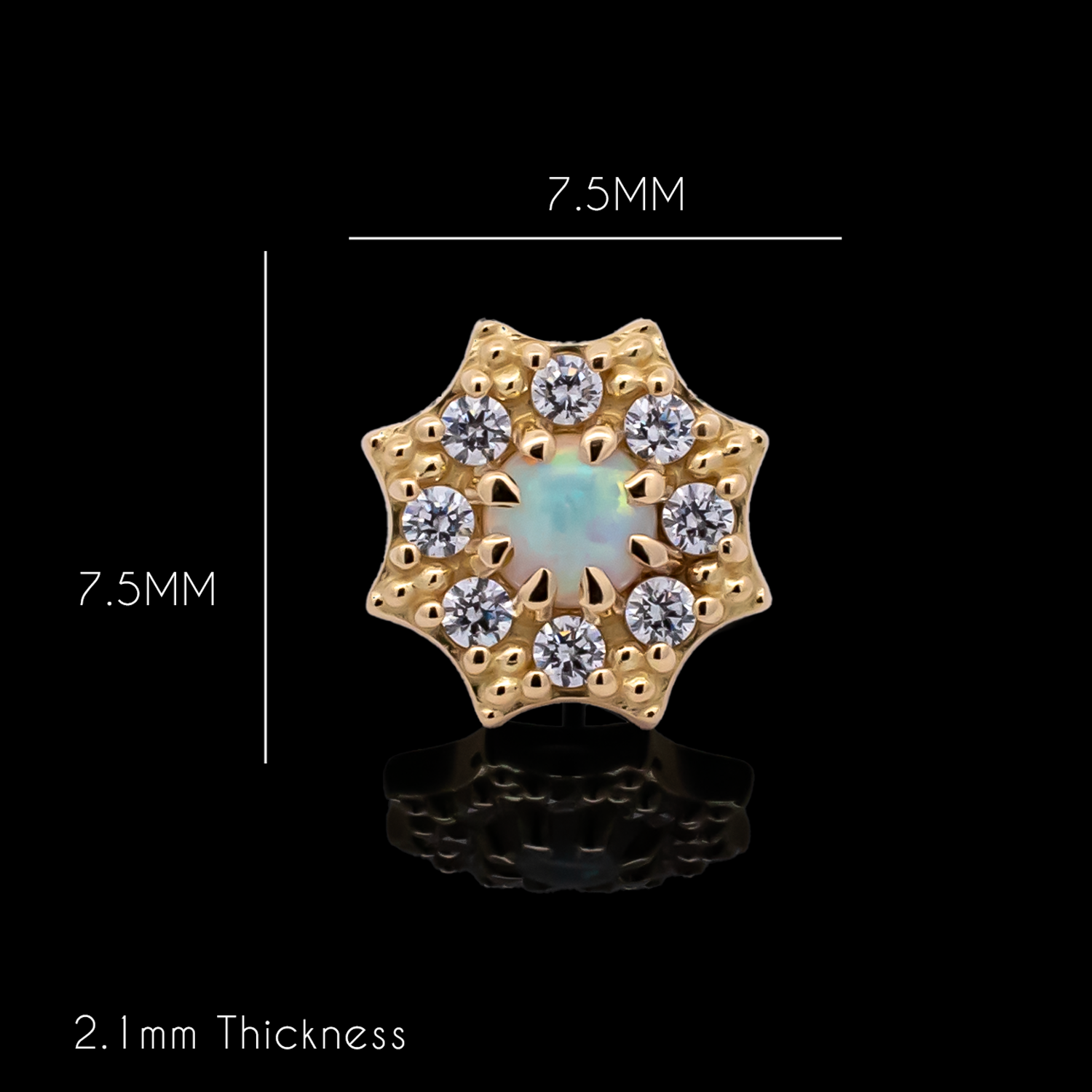 Solene - 18kt Gold Threadless End