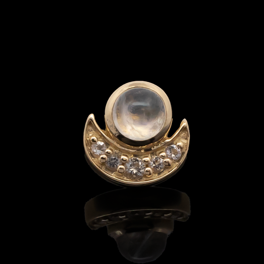 Sage - 18kt Gold Threadless End