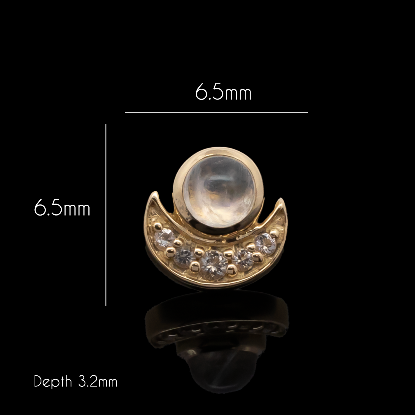 Sage - 18kt Gold Threadless End