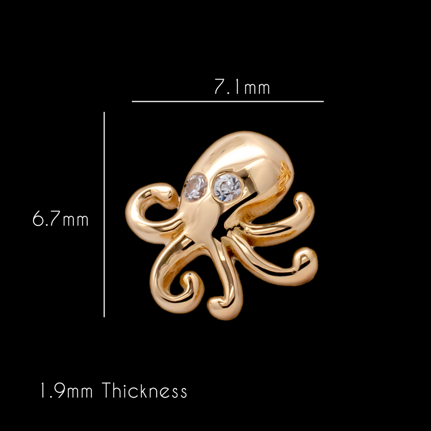 Nautira - 18kt Gold Threadless End