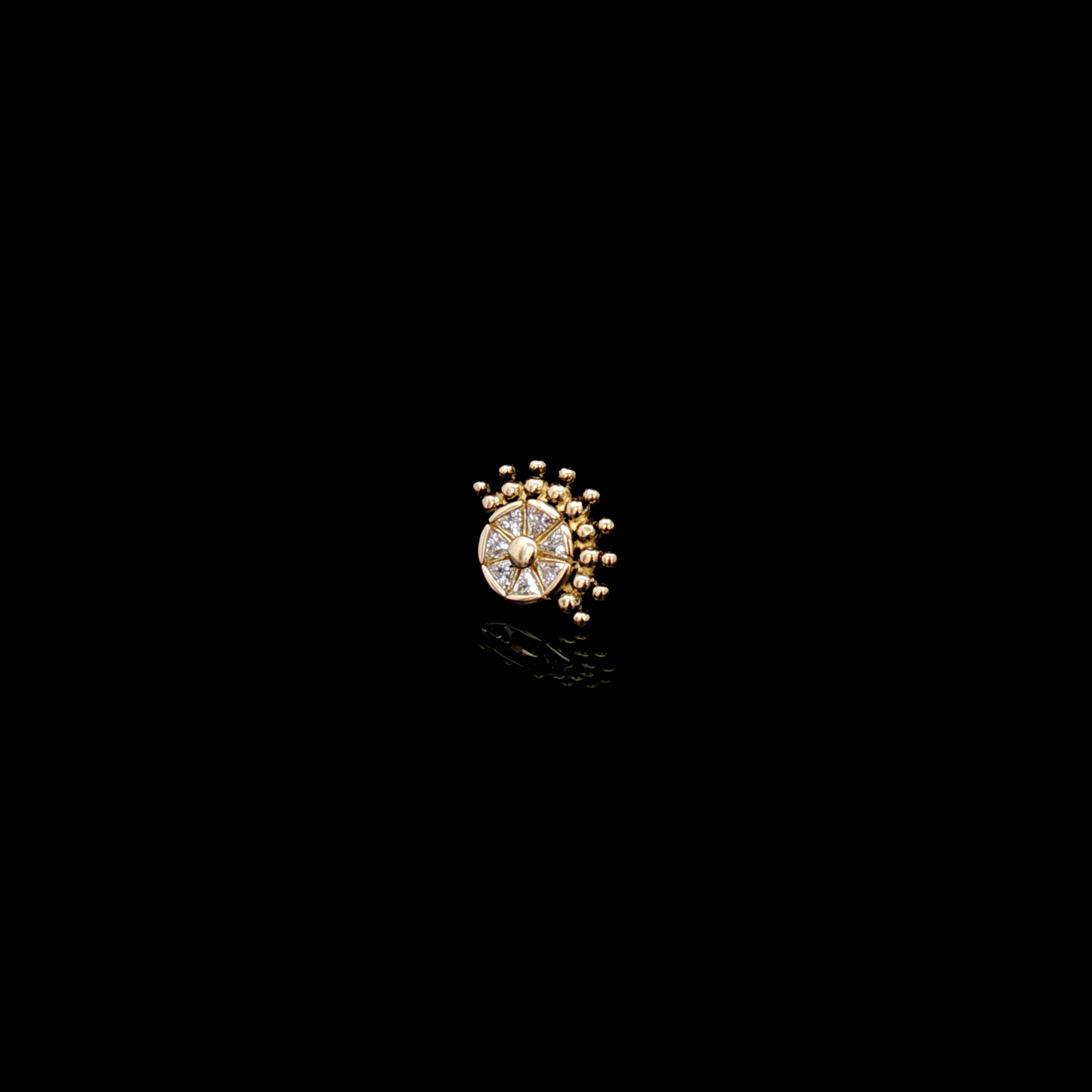 Skylar - 18kt Gold Threadless End