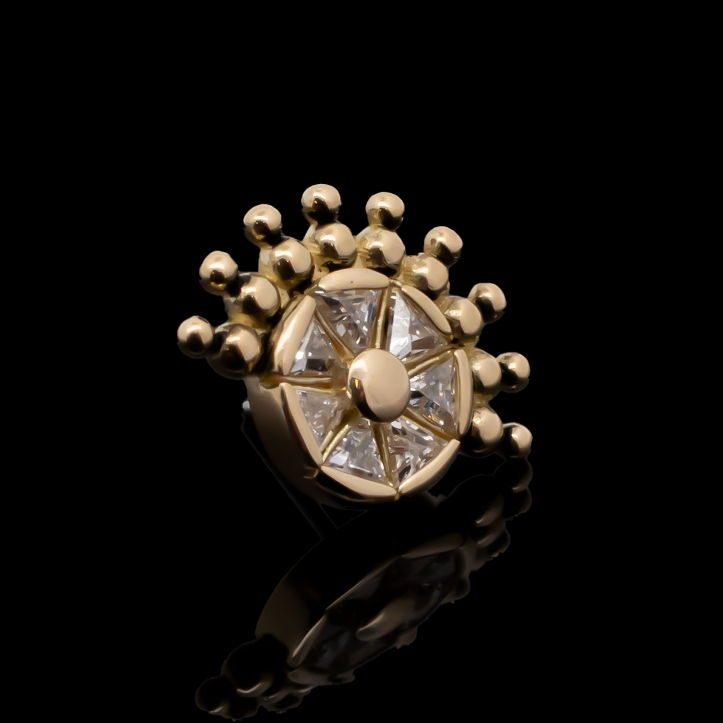 Skylar - 18kt Gold Threadless End