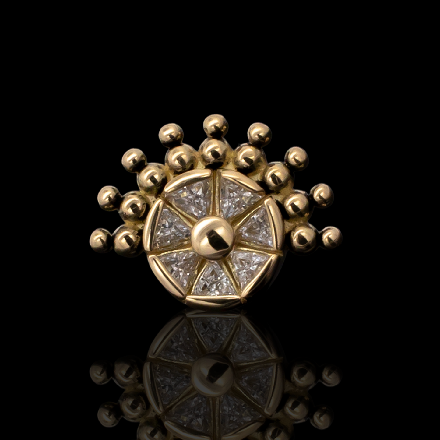 Skylar - 18kt Gold Threadless End