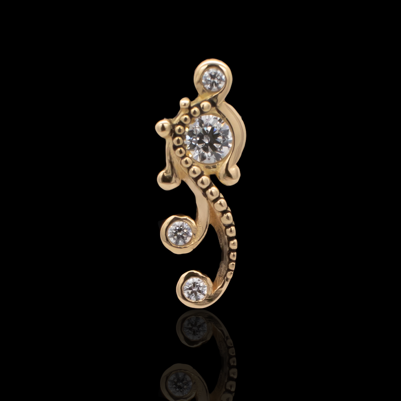 Eliana - 18kt Gold Threadless End