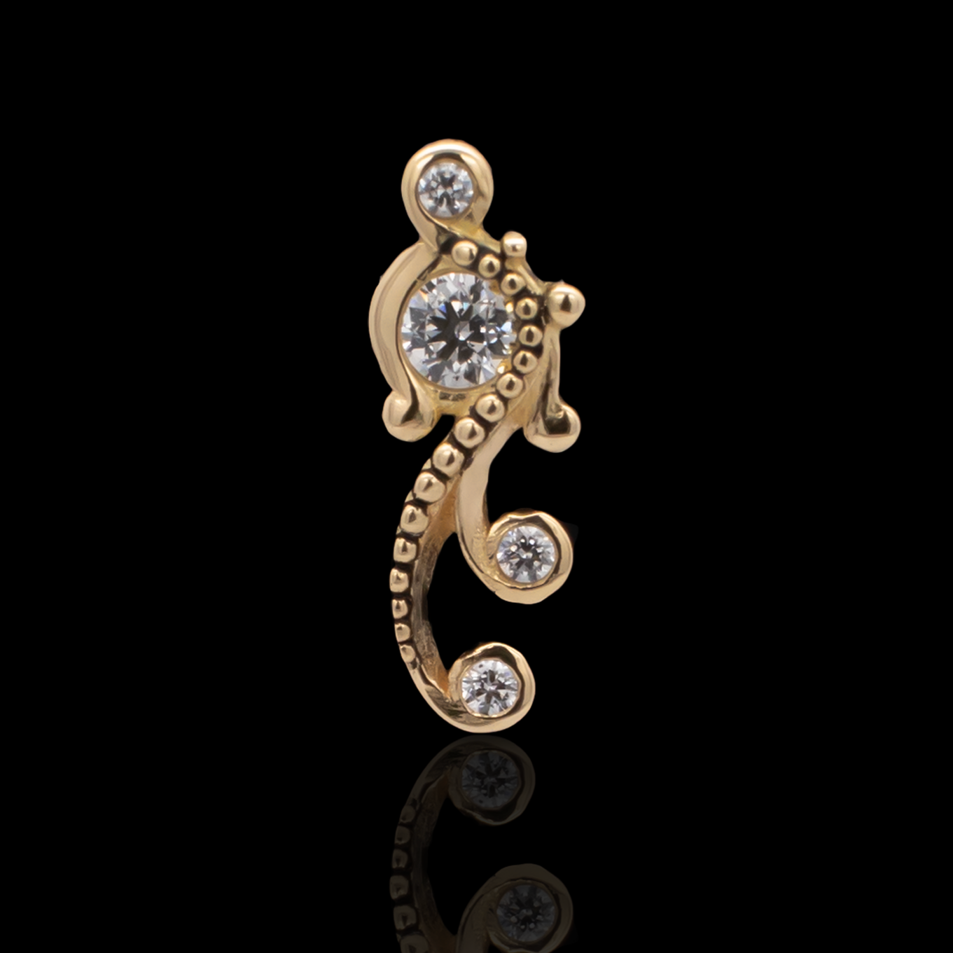 Eliana - 18kt Gold Threadless End