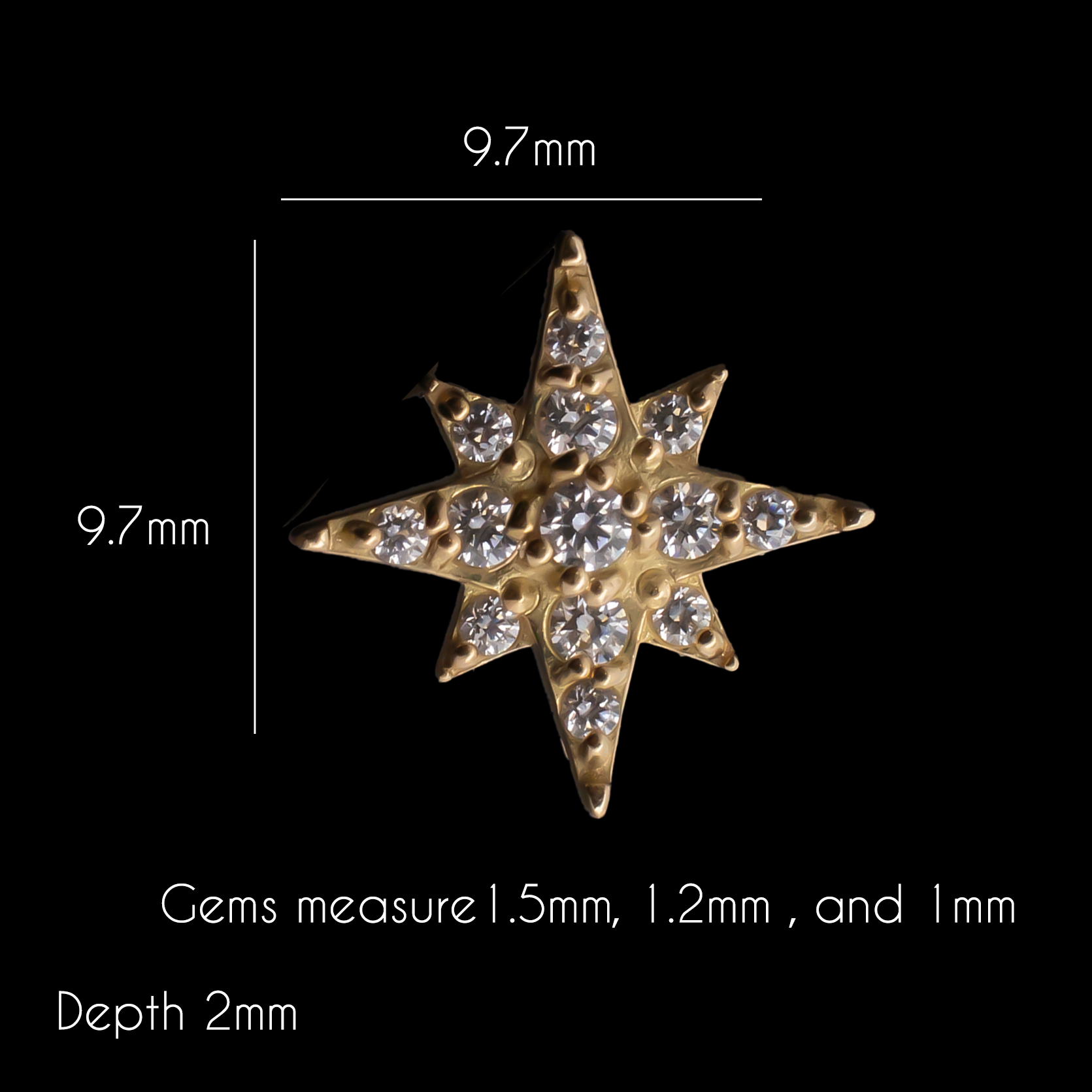 Everly - 18kt Gold Threadless End