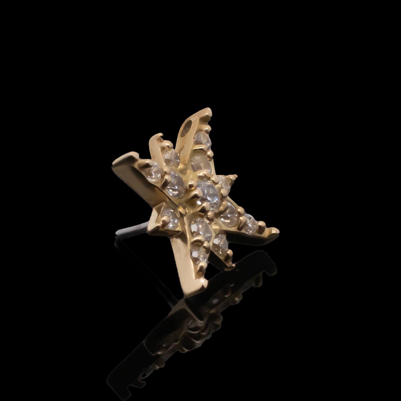 Everly - 18kt Gold Threadless End