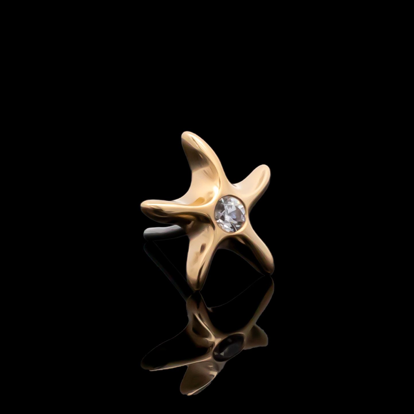 Maristar - 18kt Gold Threadless End - Pierced Addiction
