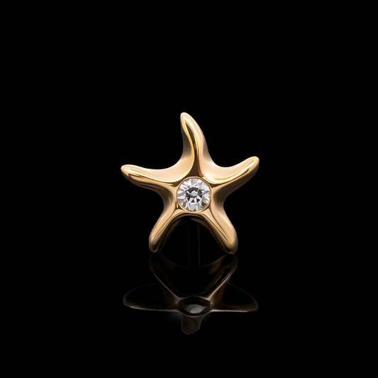 Maristar - 18kt Gold Threadless End - Pierced Addiction