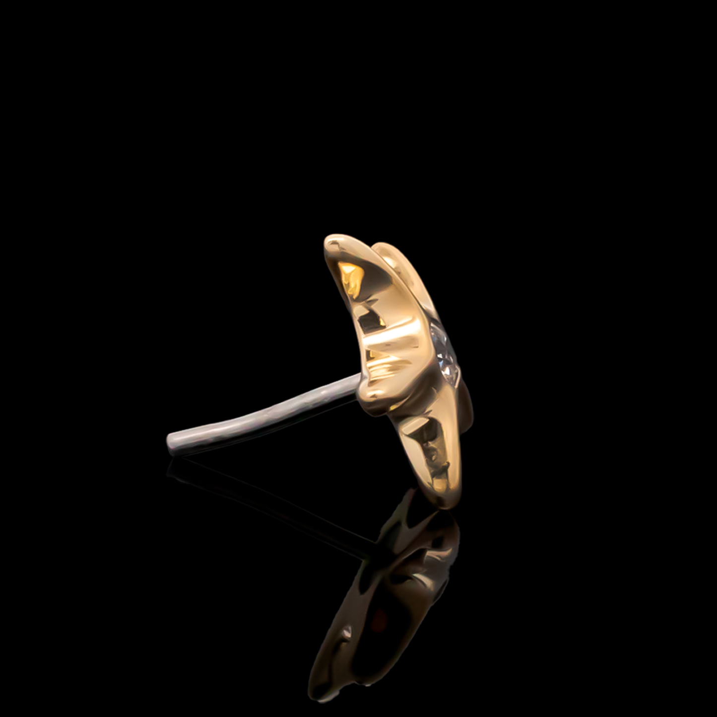 Maristar - 18kt Gold Threadless End - Pierced Addiction