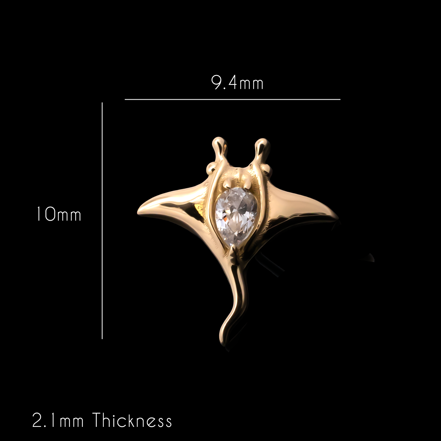 Mantara - 18kt Gold Threadless End