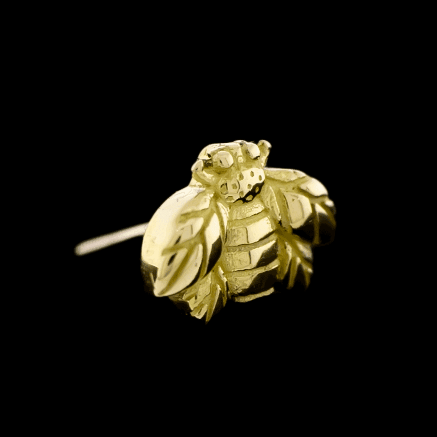 Honey- 18Kt Gold Threadless End