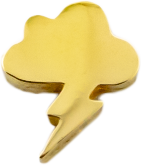 Stratus Luxe - 18KT Gold Threadless End- Right