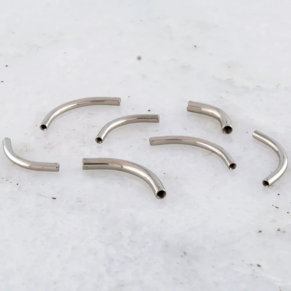 16G Internally Threaded Steel Curve -Post Only - Pierced Addiction