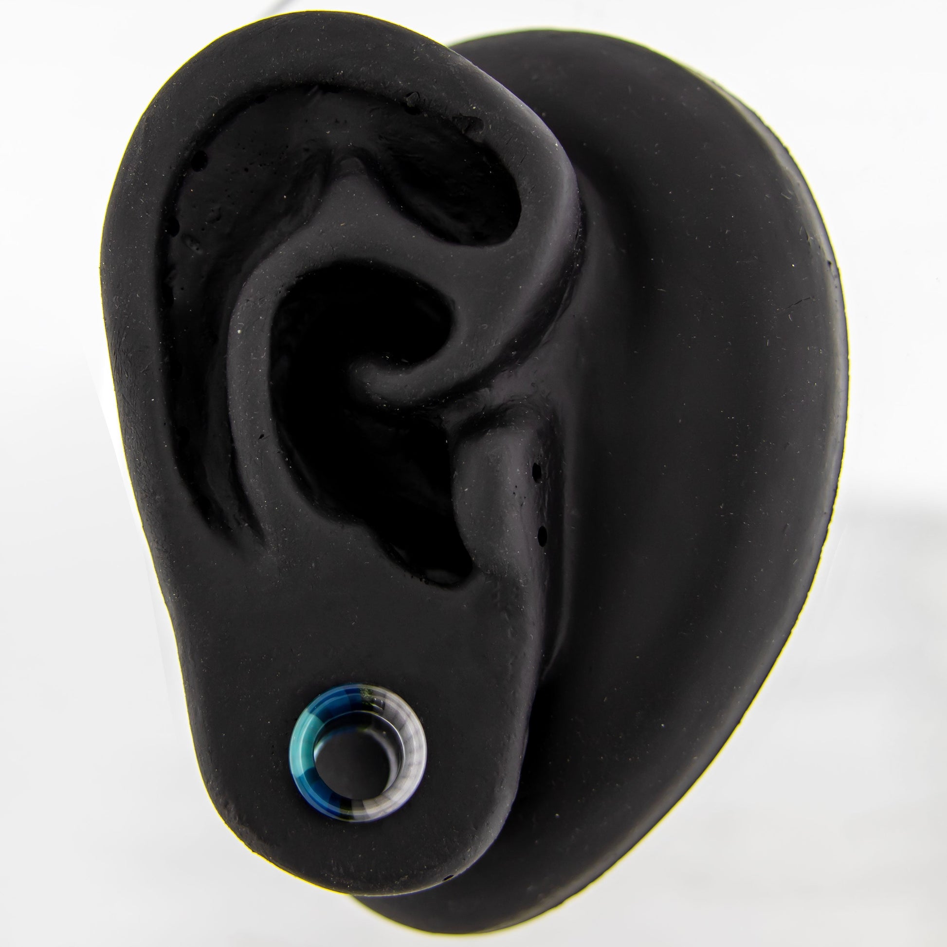 Pair Glass Double Flare Tunnels - Oregon Sky - Pierced Addiction