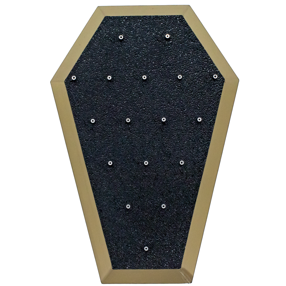 Multicolor Coffin End Jewelry Display – Holds 17 Replacement Ends