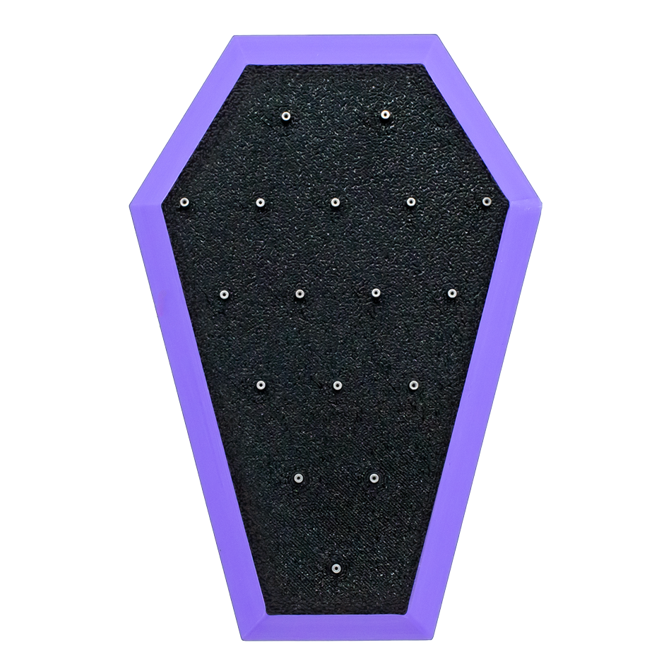 Multicolor Coffin End Jewelry Display – Holds 17 Replacement Ends