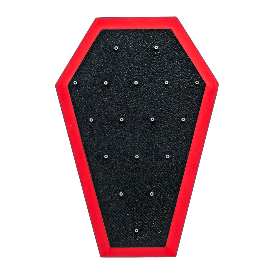 Multicolor Coffin End Jewelry Display – Holds 17 Replacement Ends