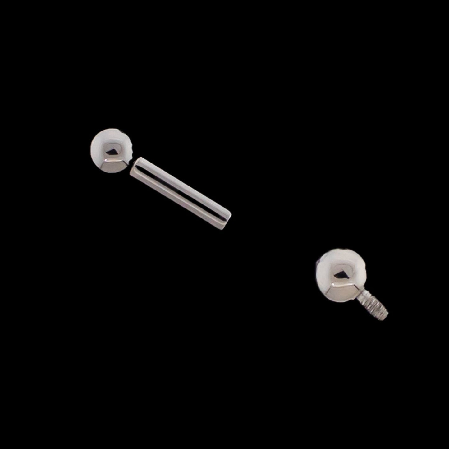 16G-18G Internally Threaded Helix Barbells - Khrysos Jewelry