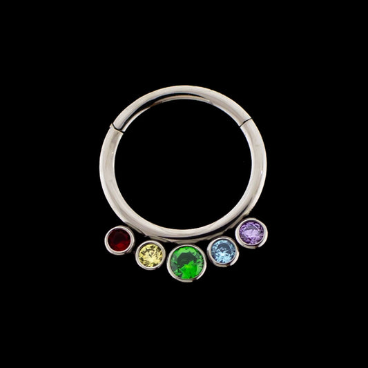 Sibilla - Hinged Segment Ring - Khrysos Jewelry