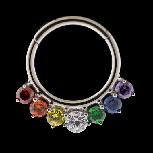 Amelia - Titanium Hinged Ring