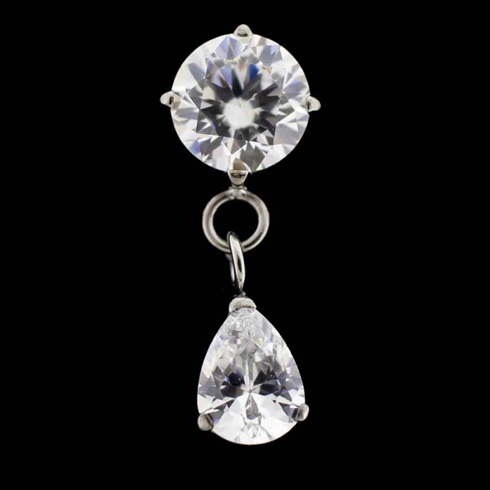 Belle - Titanium Gem Dangle End