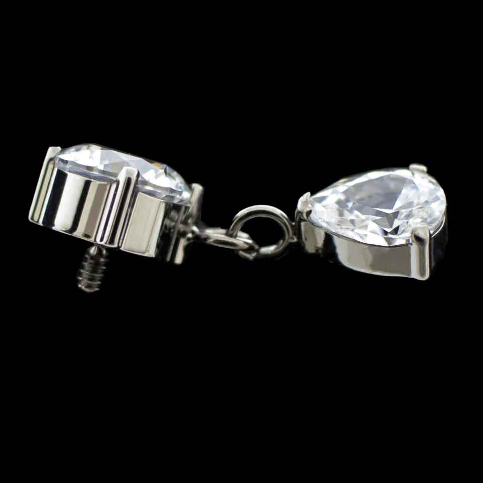 Belle - Titanium Gem Dangle End