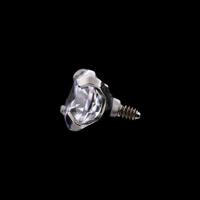 16G/18G Prong Set Round Premium Zirconia - Internal