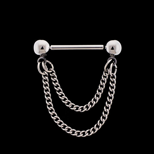 Ollei - Threadless Nipple Barbell - Khrysos Jewelry