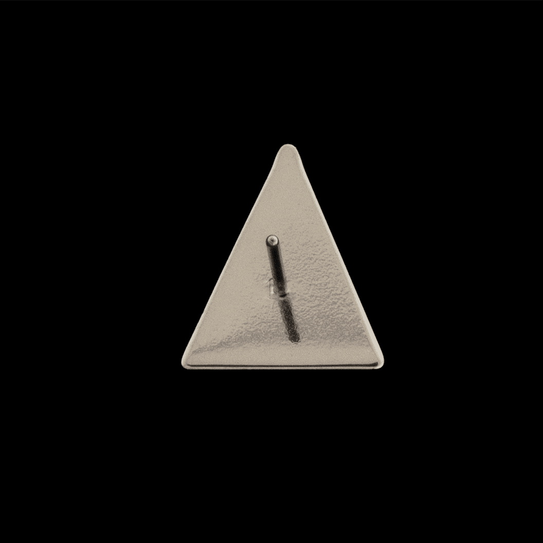 Dixon- Titanium Threadless Radial Texture Triangle End