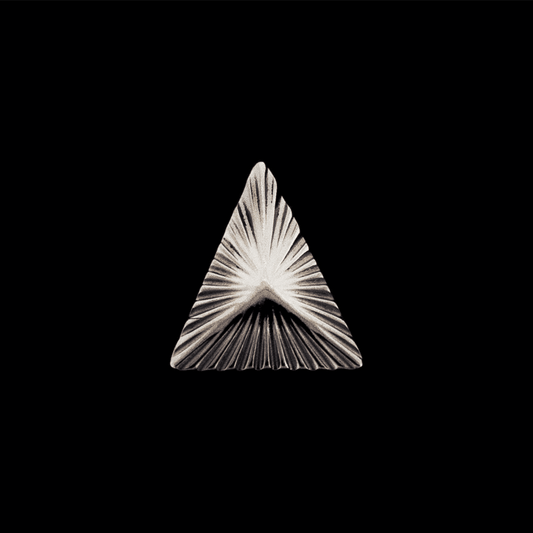 Dixon- Titanium Threadless Radial Texture Triangle End