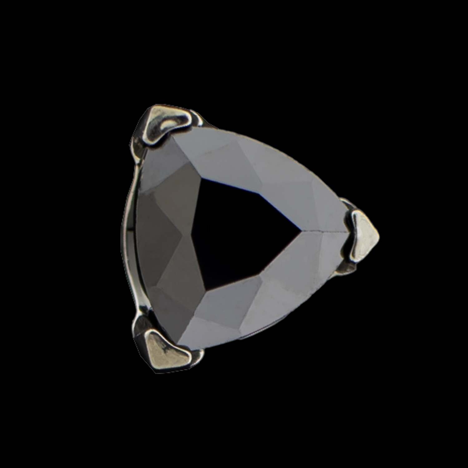 Cairo- Trillion Prong Set Low Profile End - Khrysos Jewelry