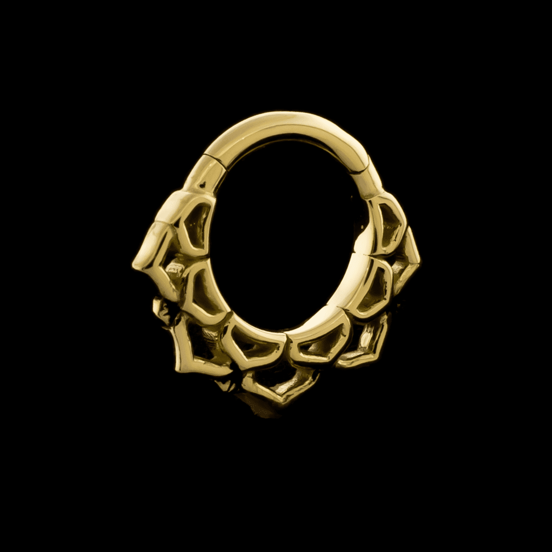 Ren- 18Kt Gold Hinged Ring