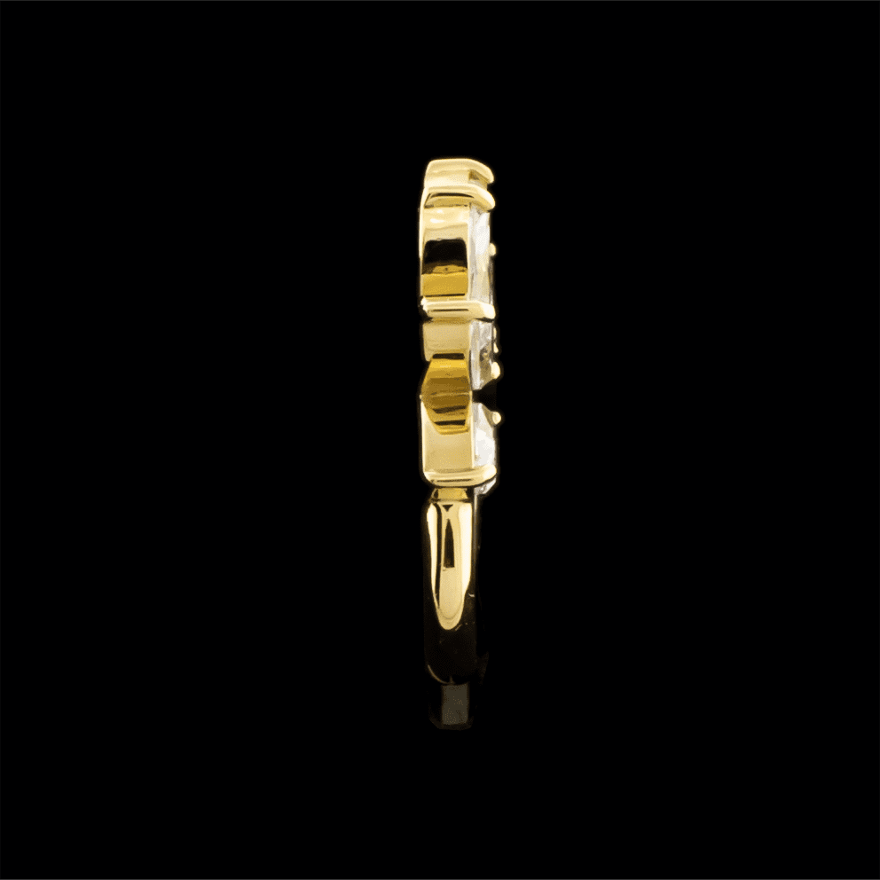 Hana- 16G Solid 18Kt Gold Hinged Ring