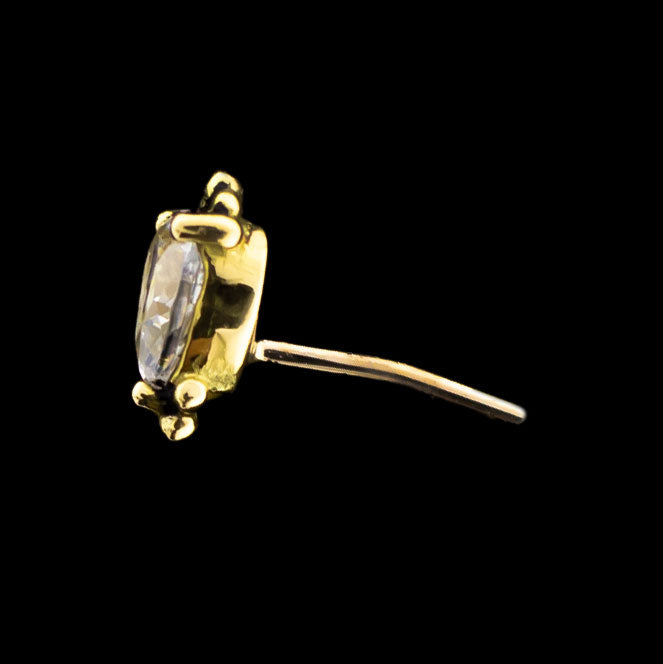 Delaney- 18Kt Gold Threadless End