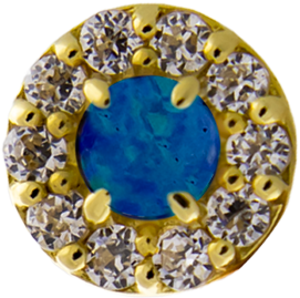 Liora - 14KT Gold Threadless End