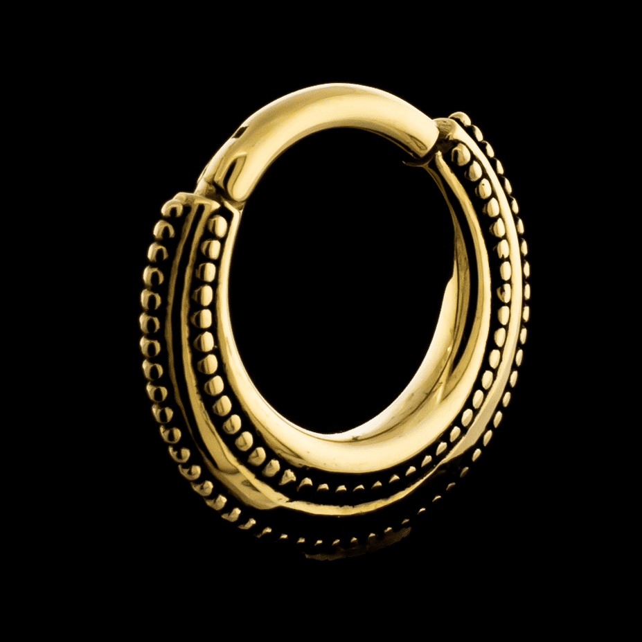 Vesta- 16G 18Kt Gold Hinged Ring