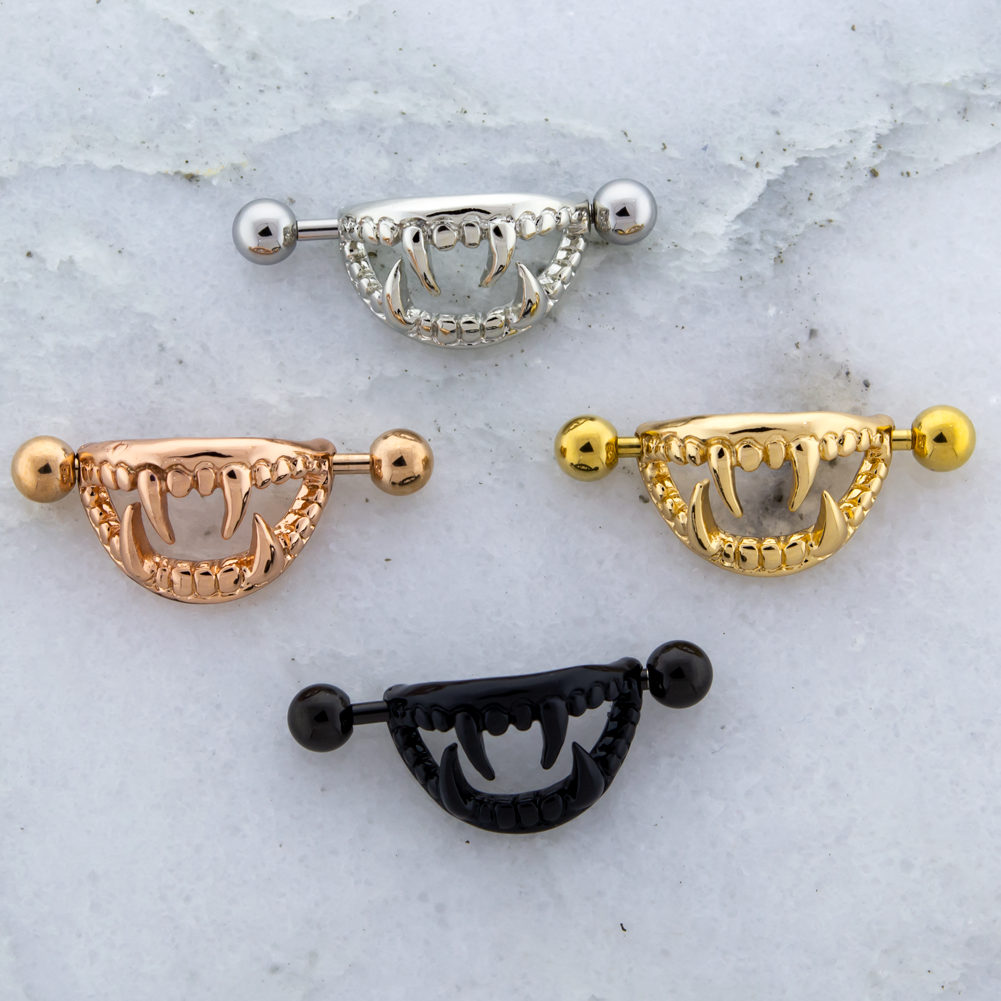 Shield Pierced 14G Fang Nipple Shield - Pierced Addiction